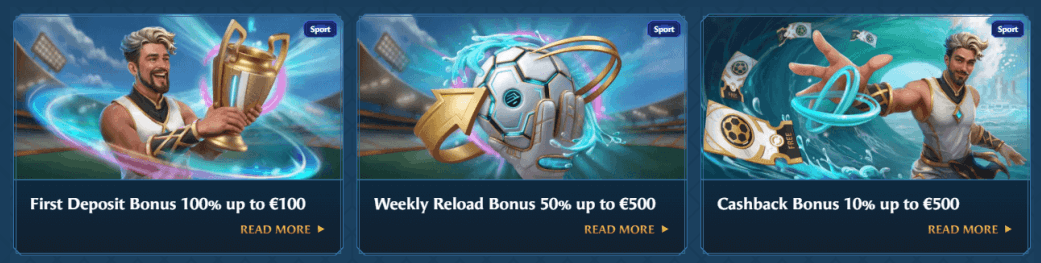 Bonos deportivos OceanSpin — free bets, cashback y boosts