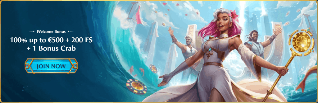 Bono de bienvenida OceanSpin Casino — banner principal