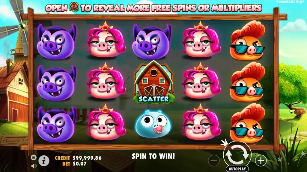 7 Piggies — banner principal en OceanSpin Casino