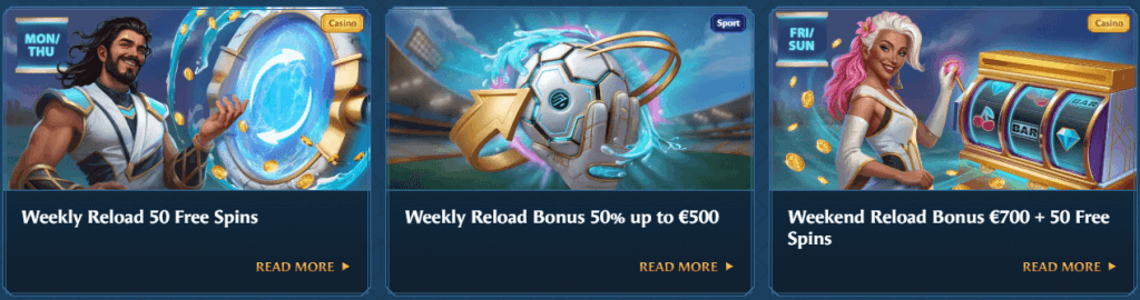 Recargas semanales y cashback en OceanSpin — reload y cashback